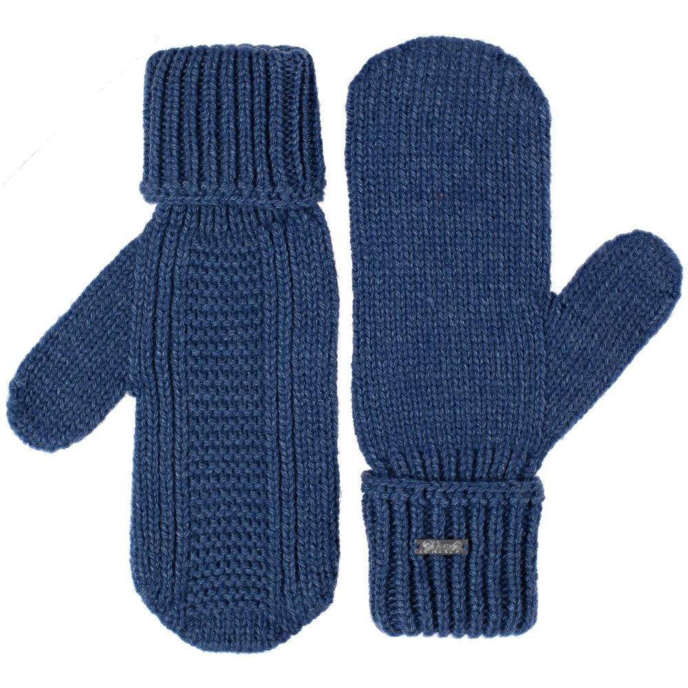 Варежки Brugge, синий меланж — изображение 2
