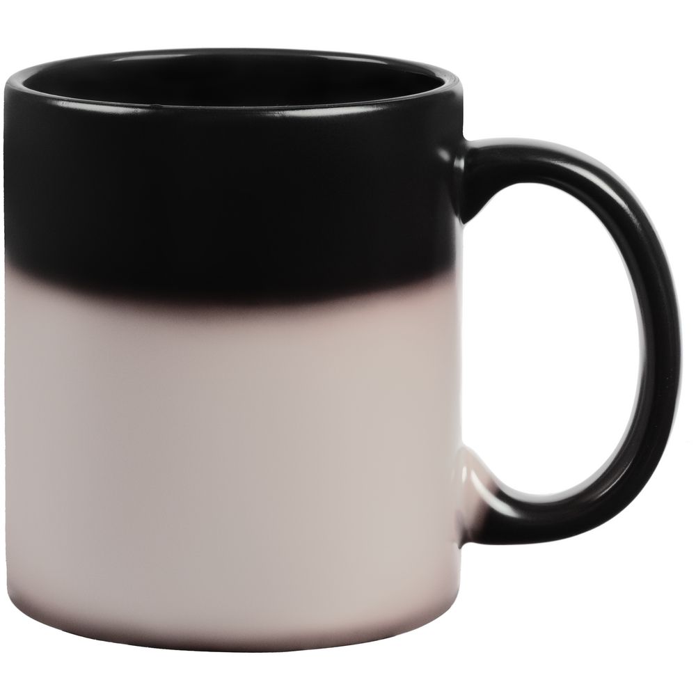 Кружка-хамелеон On Display, матовая, черная — изображение 4