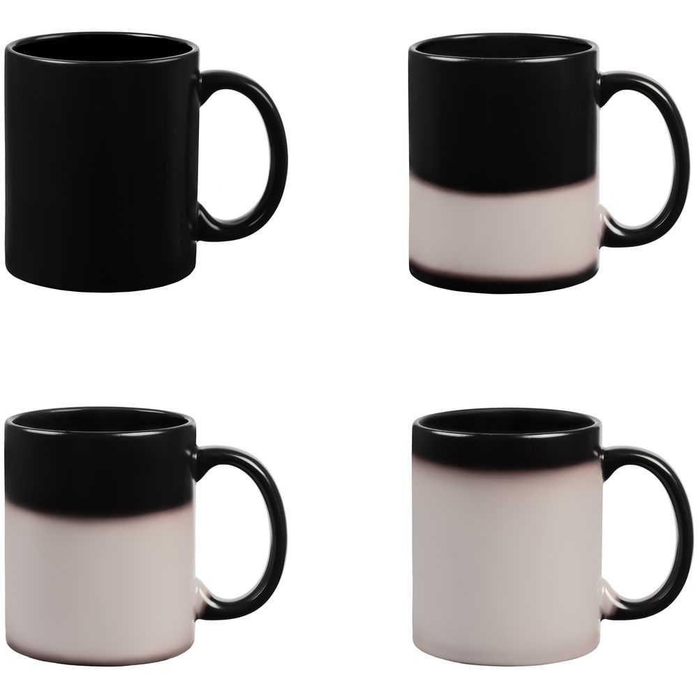 Кружка-хамелеон On Display, матовая, черная — изображение 6