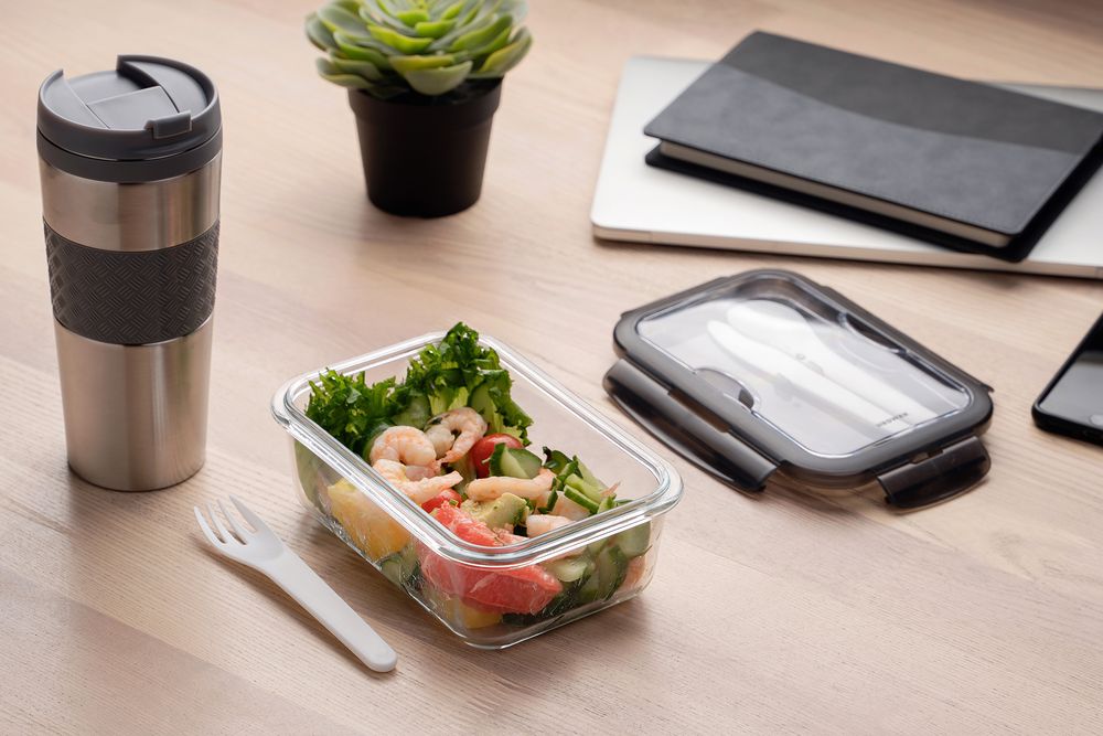 Ланчбокс Hard Work, серый — изображение 9