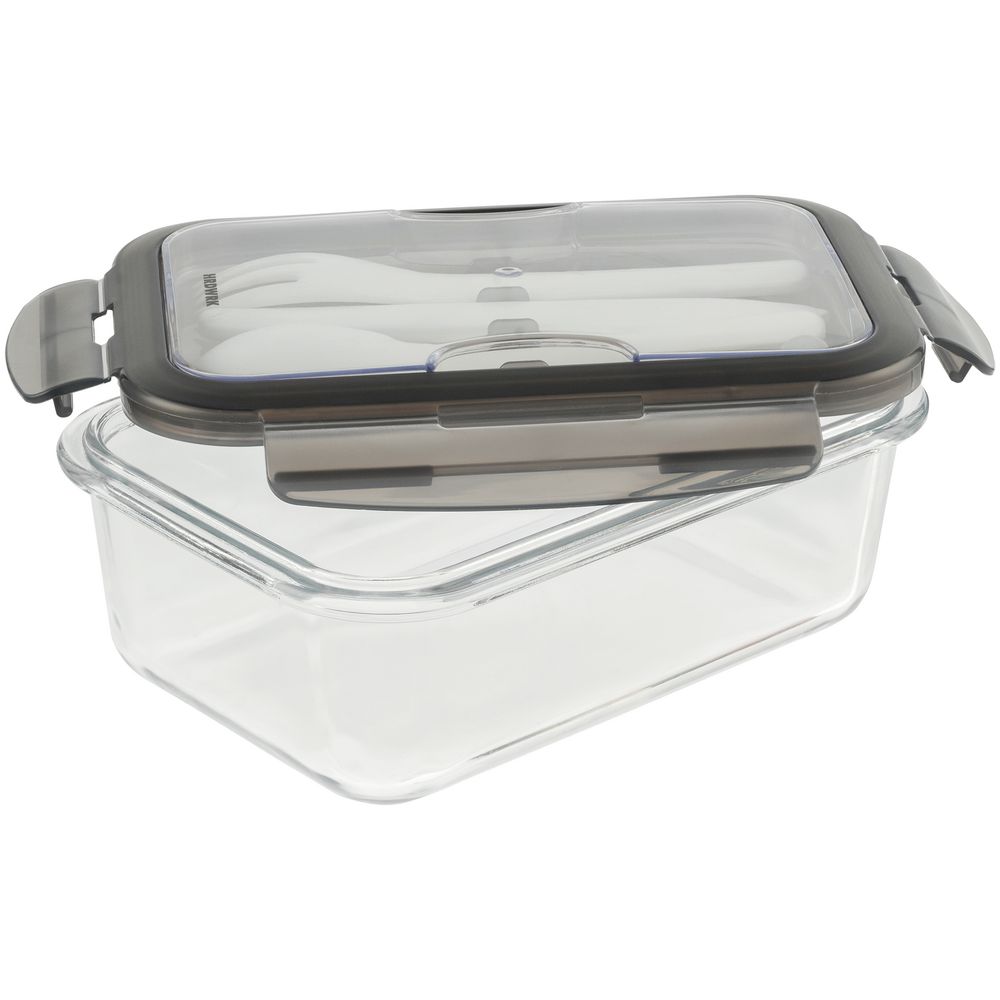 Ланчбокс Hard Work, серый — изображение 2