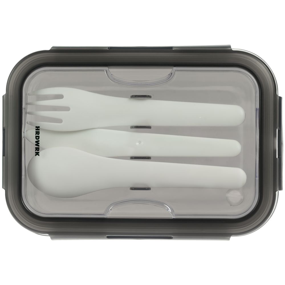 Ланчбокс Hard Work, серый — изображение 3