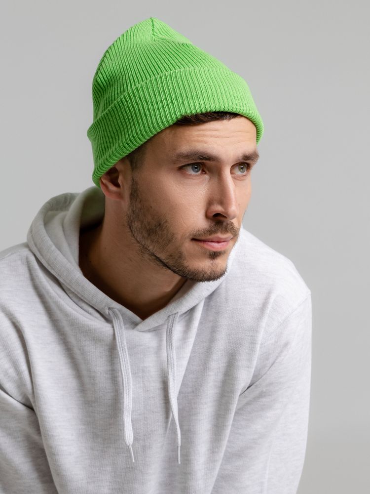 Шапка Life Explorer, зеленая (салатовая) — изображение 7