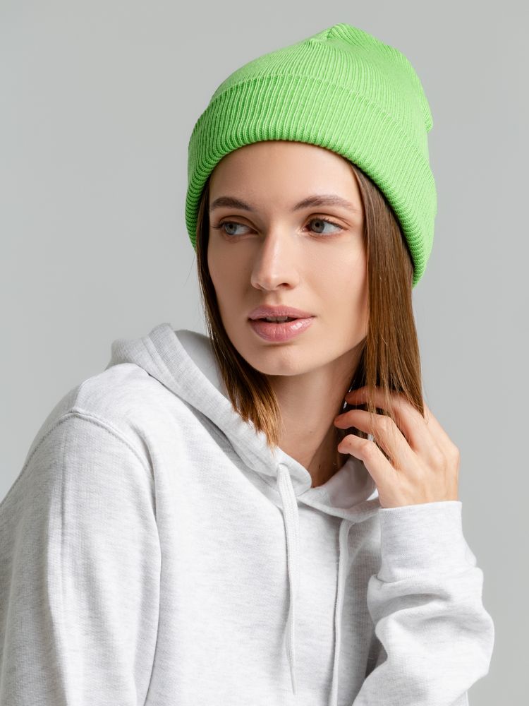 Шапка Life Explorer, зеленая (салатовая) — изображение 8