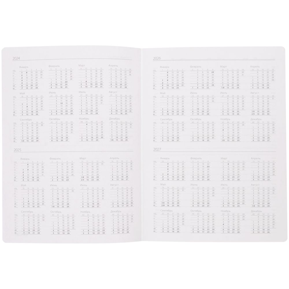 Ежедневник Frame, недатированный, зеленый с серым — изображение 8