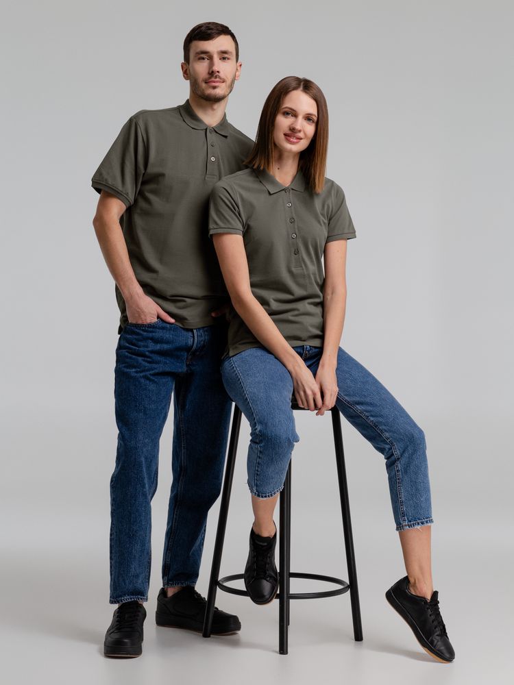 Рубашка поло женская Neptune, темно-серая — изображение 9