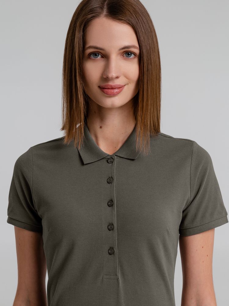 Рубашка поло женская Neptune, темно-серая — изображение 8