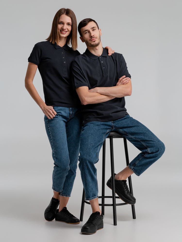 Рубашка поло женская Neptune, темно-синяя — изображение 9