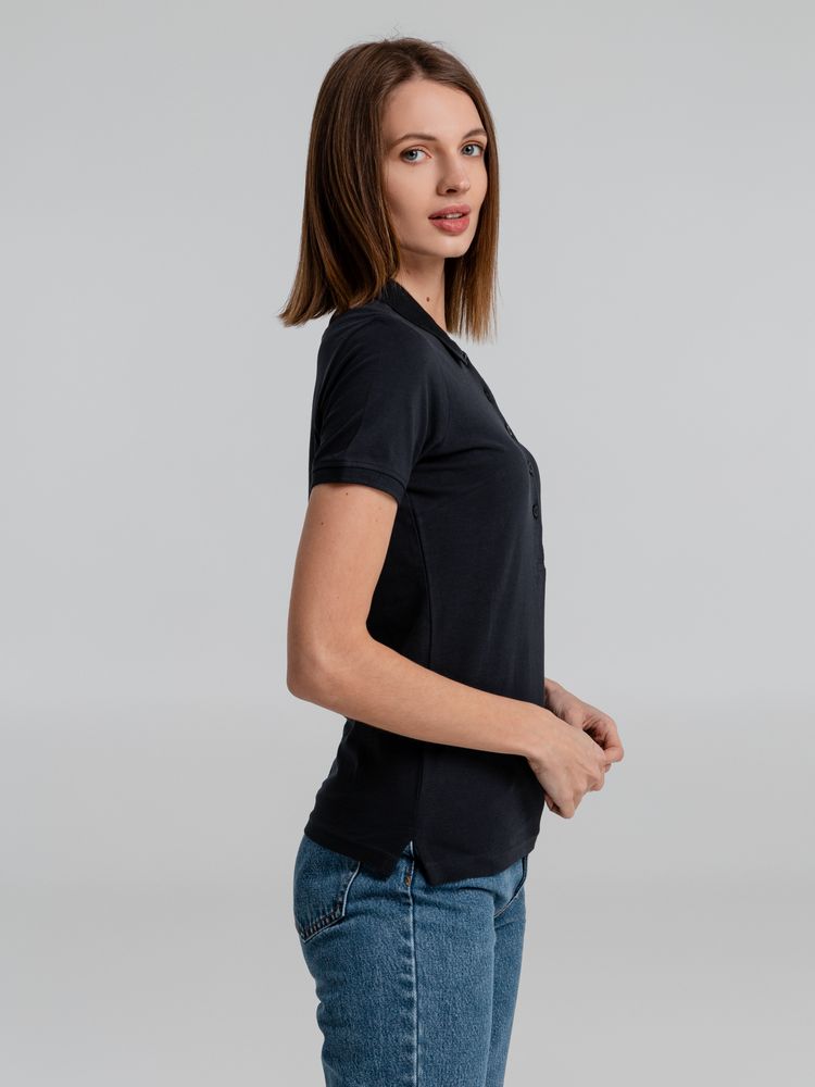 Рубашка поло женская Neptune, темно-синяя — изображение 6