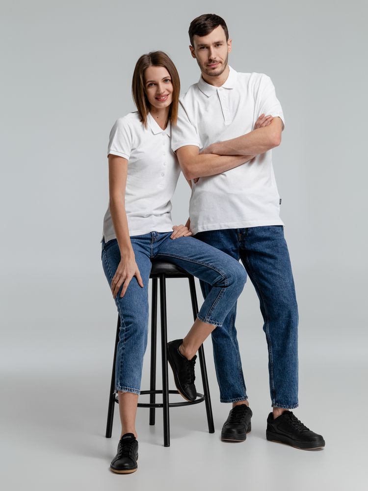 Рубашка поло женская Neptune, белая — изображение 9