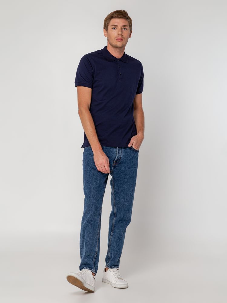 Рубашка поло мужская Virma Stretch, темно-синяя — изображение 9