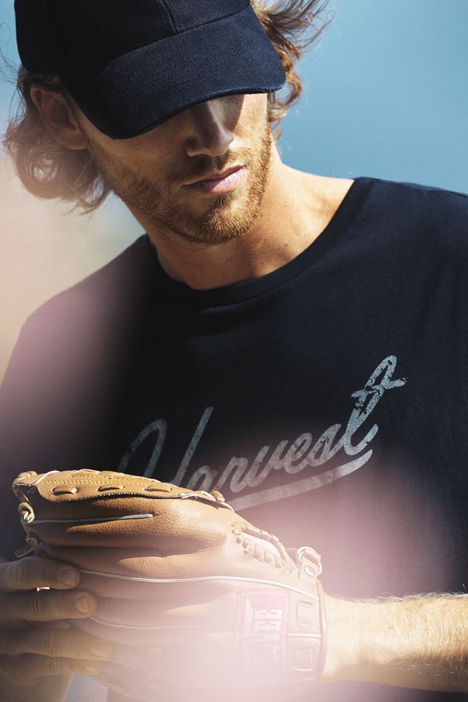 Футболка мужская American U, синяя — изображение 4