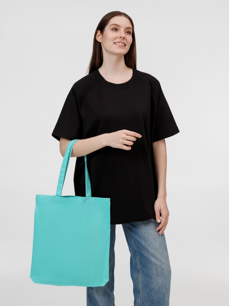 Холщовая сумка Avoska, бирюзовая — изображение 4