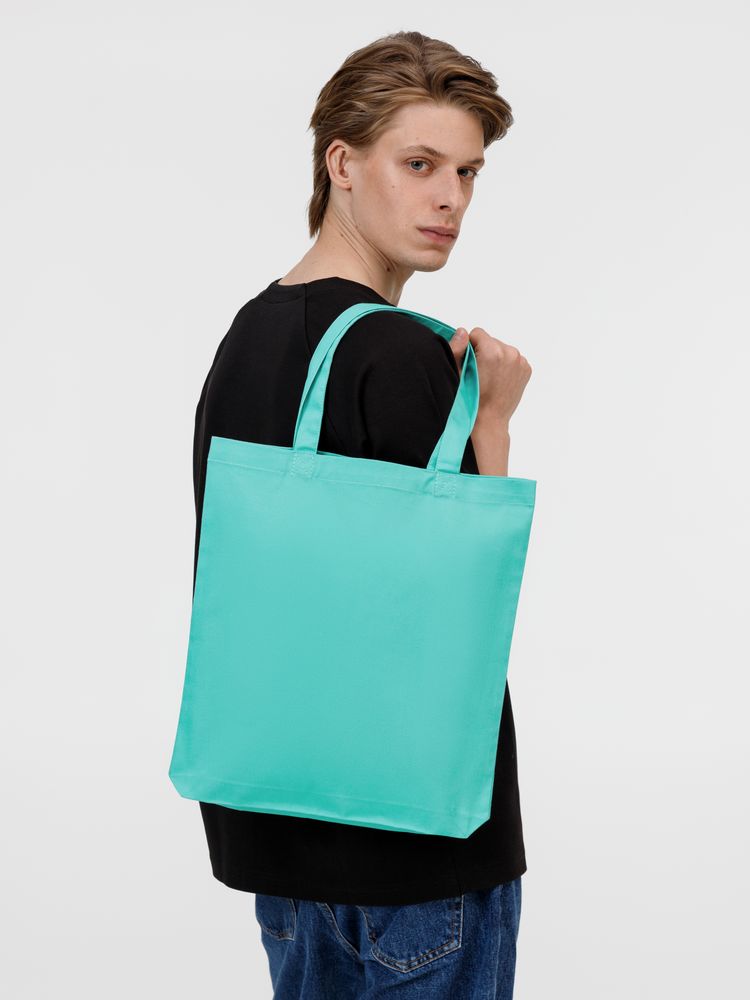 Холщовая сумка Avoska, бирюзовая — изображение 5