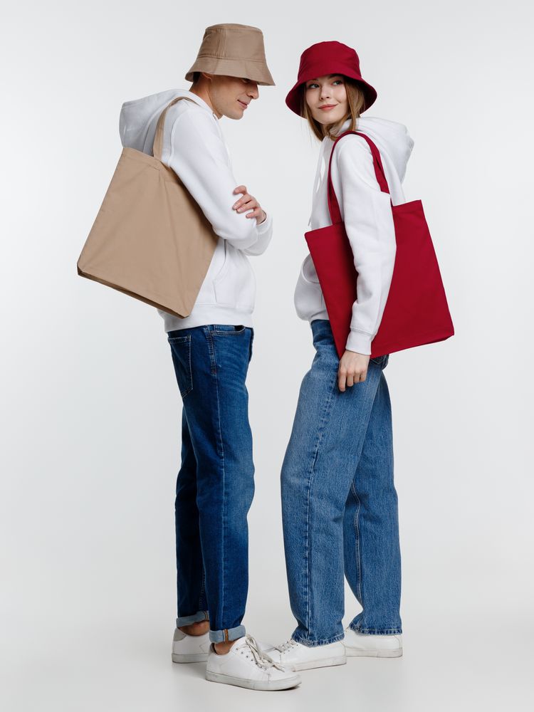 Холщовая сумка Avoska, бордовая — изображение 6