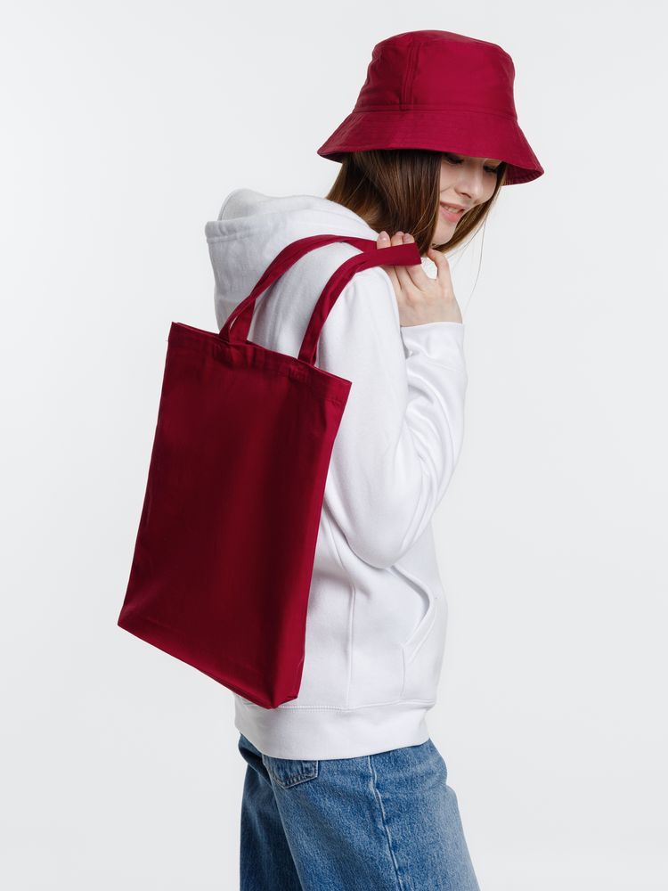 Холщовая сумка Avoska, бордовая — изображение 5