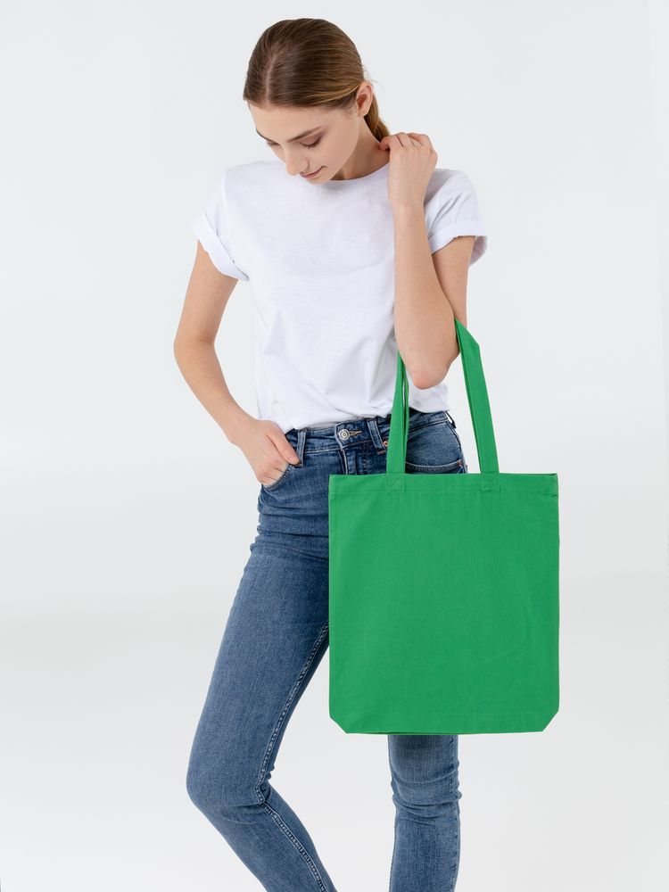 Холщовая сумка Avoska, зеленая — изображение 4