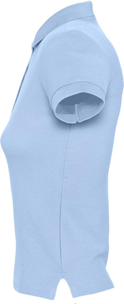 Рубашка поло женская People 210, голубая — изображение 2