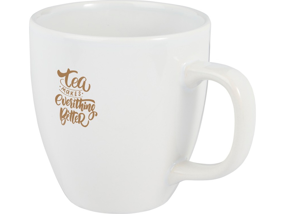 Керамическая кружка Moni объемом 430 мл, белый — изображение 3