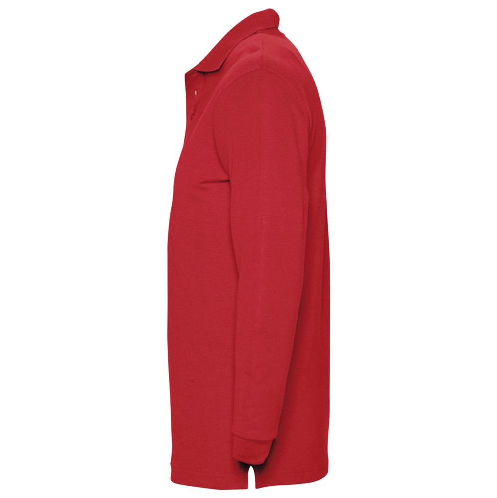 Рубашка поло мужская с длинным рукавом Winter II 210 красная — изображение 3