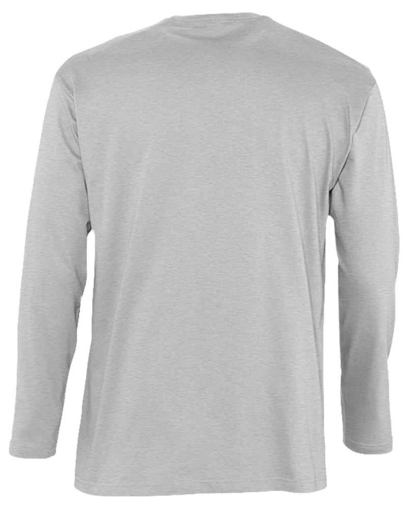 Футболка с длинным рукавом Monarch 150, серый меланж — изображение 2