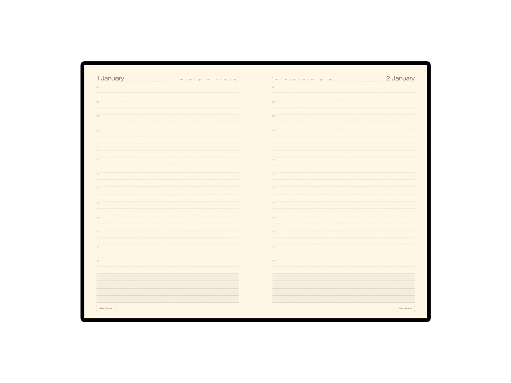 Ежедневник А5 полудатированный Porto, бордовый (Р) — изображение 2