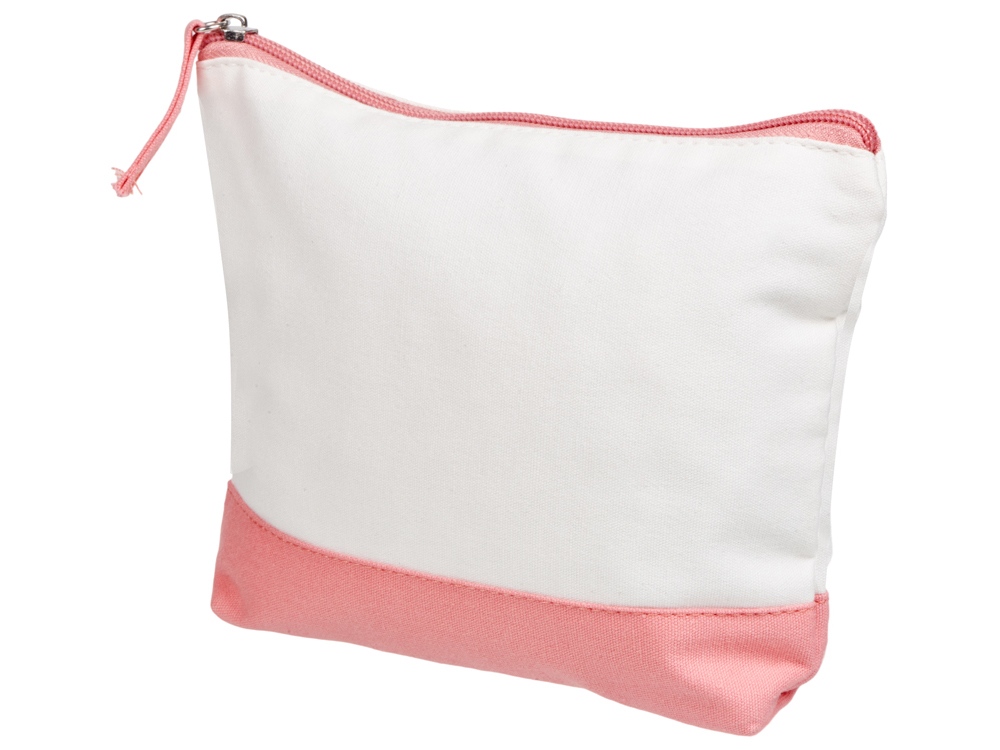 Косметичка хлопковая Cotton, белый/пыльно-розовый — изображение 2