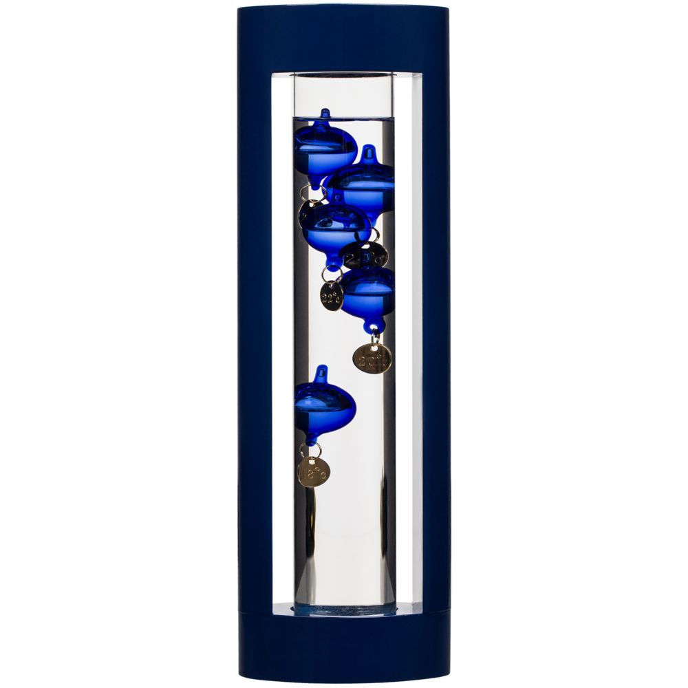 Термометр «Галилео» в деревянном корпусе, синий — изображение 2