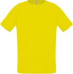 Футболка унисекс Sporty 140, лимонно-желтая