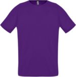 Футболка унисекс Sporty 140 темно-фиолетовая