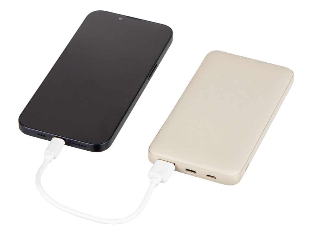 Внешний аккумулятор Reserve Pro, 10 000 mah, бежевый — изображение 2