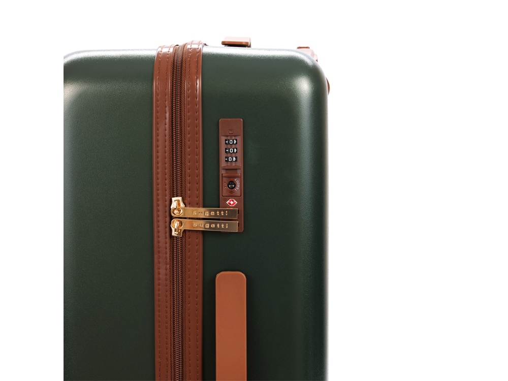 Чемодан BUGATTI Amelia, зеленый, поликарбонат / АБС-пластик, 42х24х67 см, 55 л — изображение 7