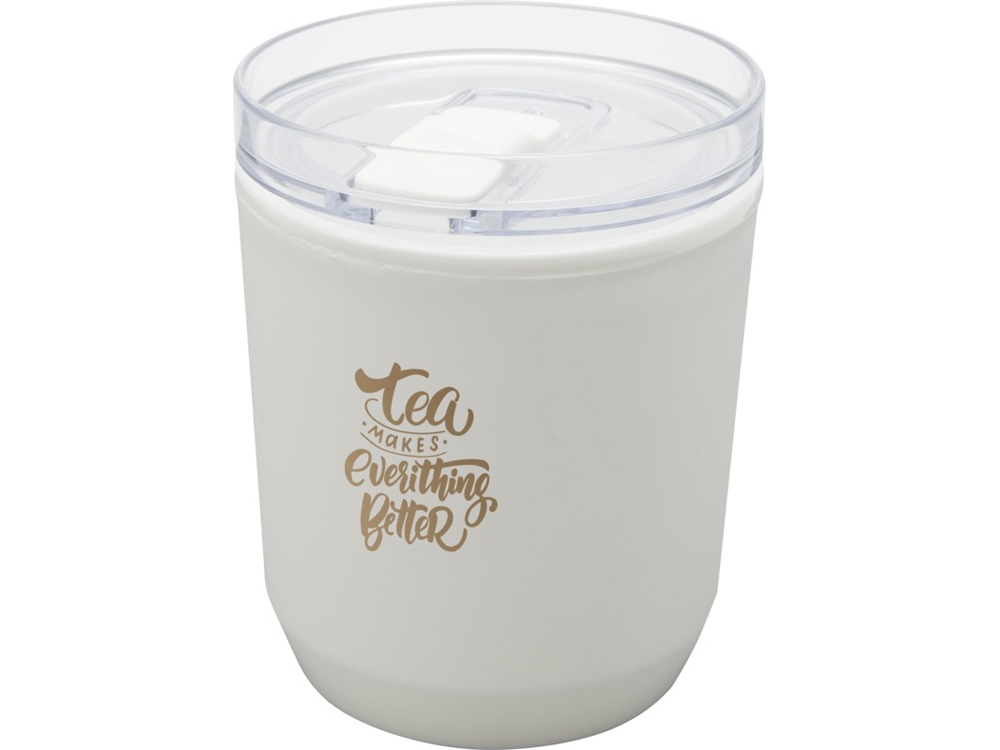 Hudson кружка из переработанного пластика с двойными стенками объемом 180 мл, белый — изображение 6