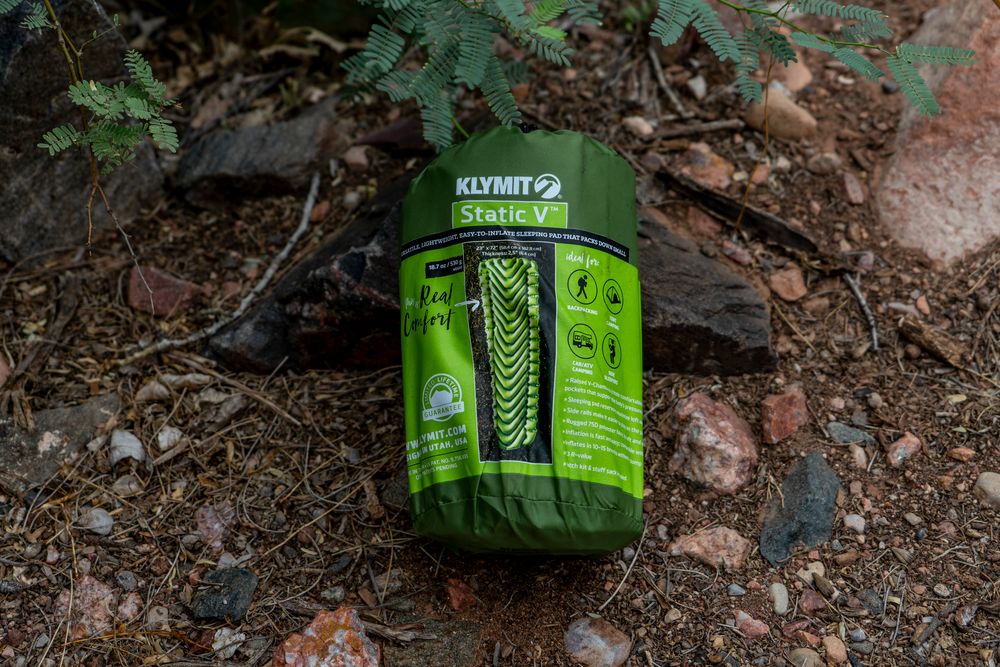 Надувной коврик Static V Recon, зеленый — изображение 11