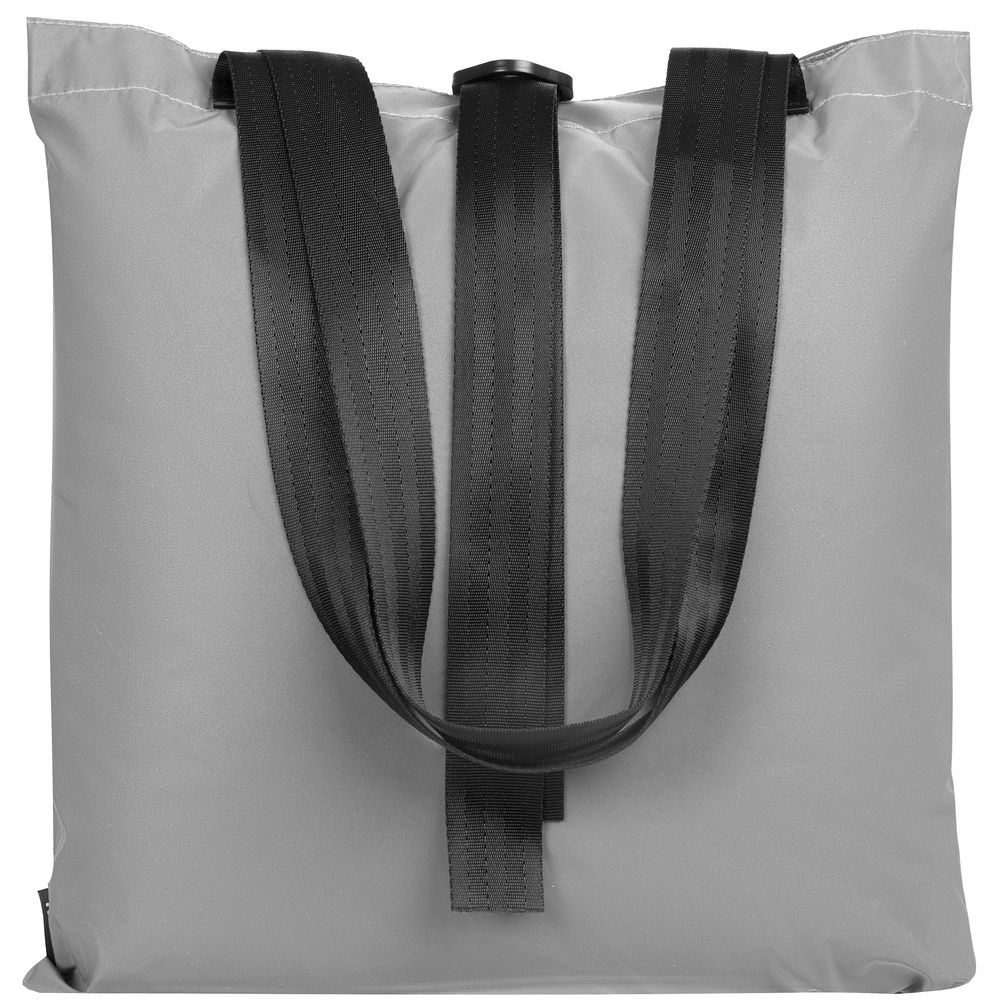 Шопер Manifest из светоотражающей ткани, серый — изображение 3