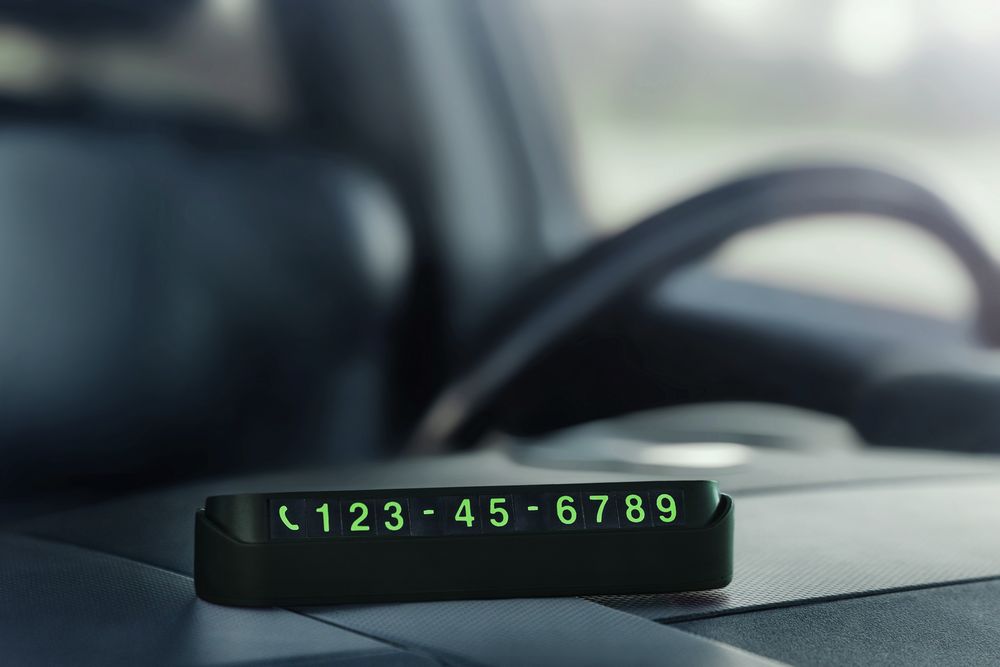 Парковочная визитка Litera, черная — изображение 9