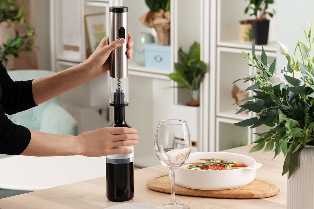 Электрический штопор с ножом для фольги Avanti, серебристый — изображение 5