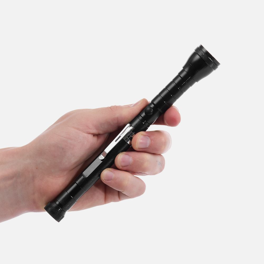 Телескопический фонарь с магнитом Flexion, ver.2, черный — изображение 8