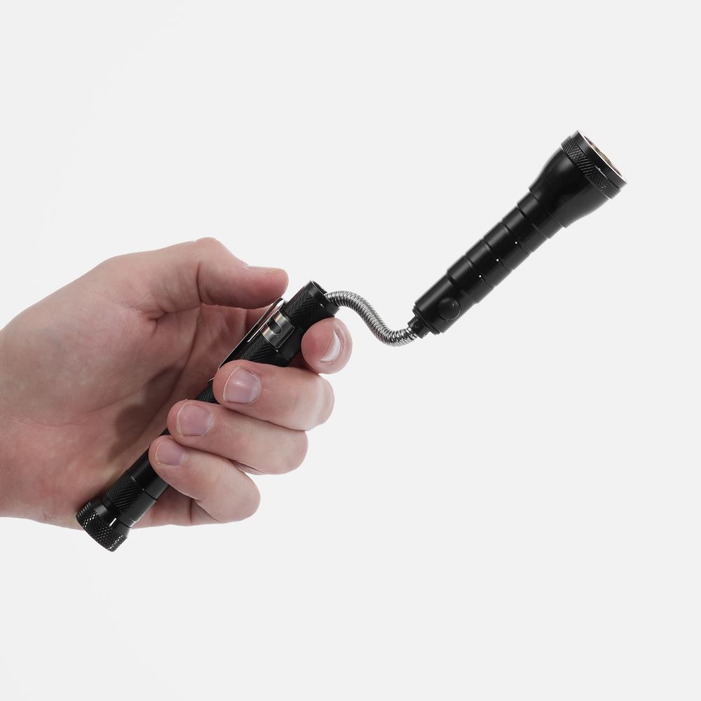 Телескопический фонарь с магнитом Flexion, ver.2, черный — изображение 9