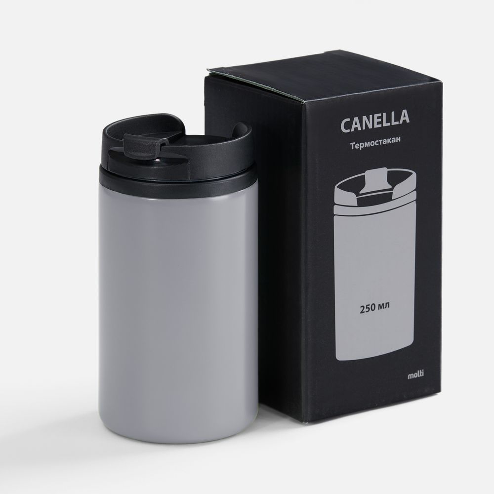 Термостакан Canella, серый матовый — изображение 5
