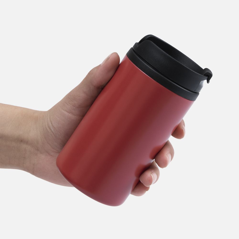 Термостакан Canella, красный матовый — изображение 4