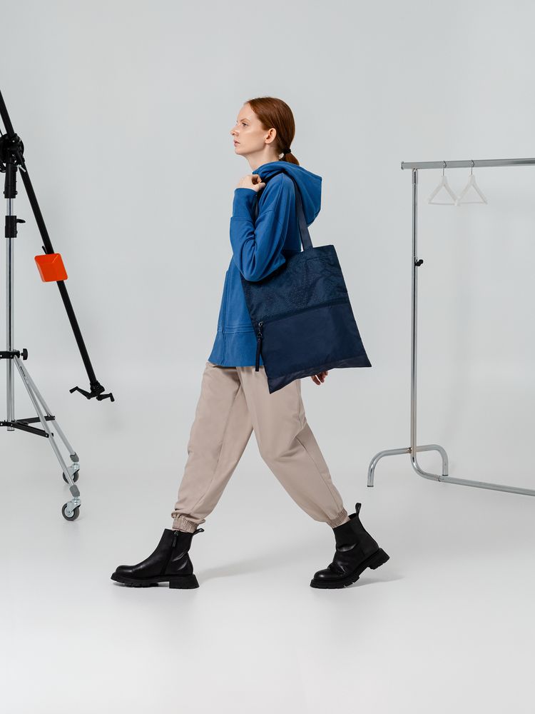 Сумка для покупок Triangel, синяя — изображение 3