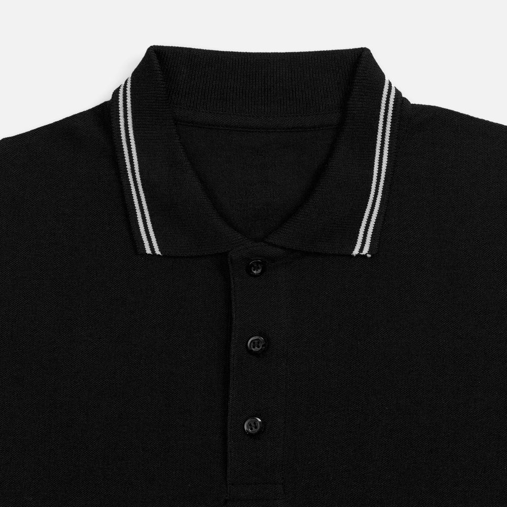 Рубашка поло Virma Stripes, черная — изображение 3