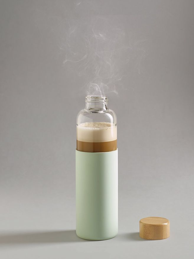 Бутылка для воды Dakar, прозрачная с зеленым — изображение 3