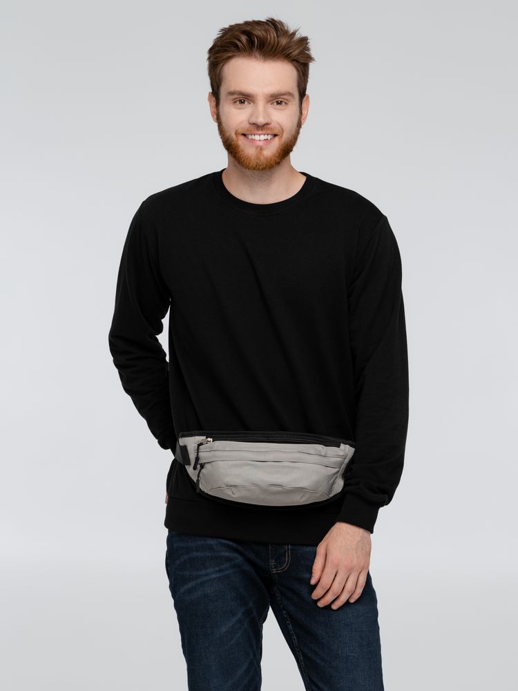 Поясная сумка Urban Out, серая — изображение 5