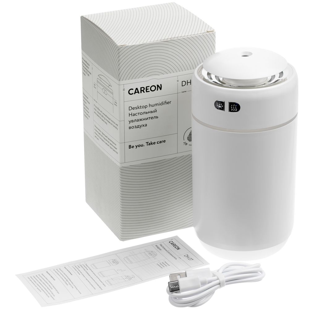 Настольный увлажнитель воздуха с подсветкой DH07, белый — изображение 8