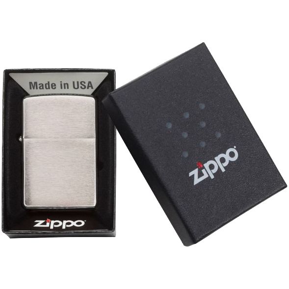 Зажигалка Zippo Armor Brushed, матовая серебристая — изображение 5