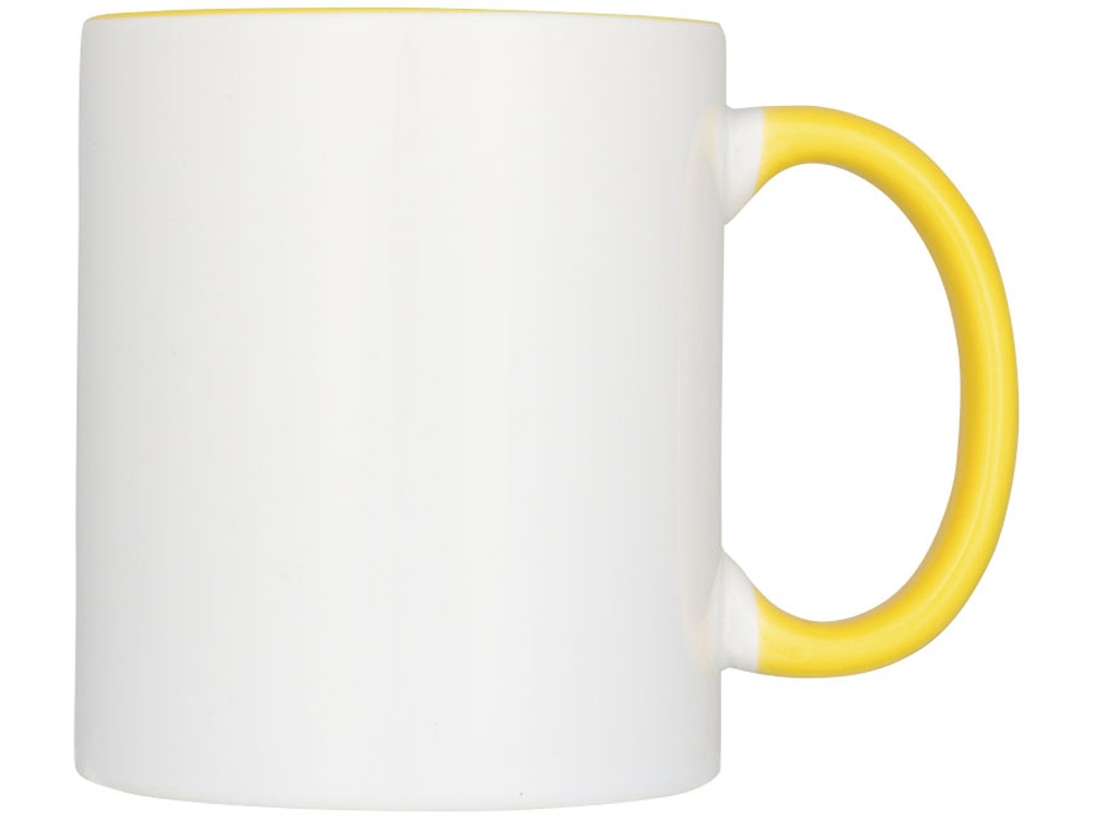 Цветная кружка Pix для сублимации, белый/желтый — изображение 2
