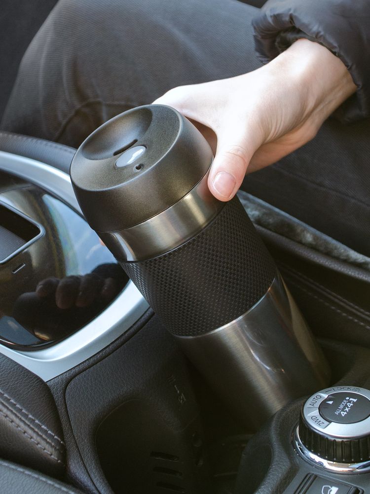 Термостакан Solingen Grip, серо-стальной — изображение 9