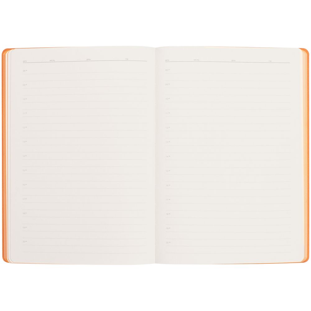 Ежедневник Flexpen Black, недатированный, черный со светло-оранжевым — изображение 9